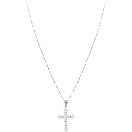 Collier Femme So Charm - B4202-ARGENT - Collier Croix Argenté