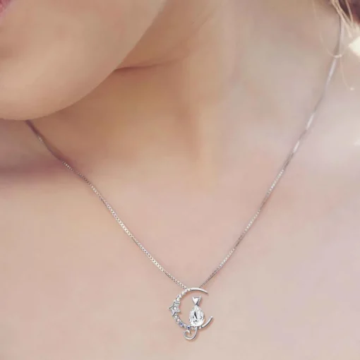 Collier femme So Charm - BS1542-CRYS Métal Argent