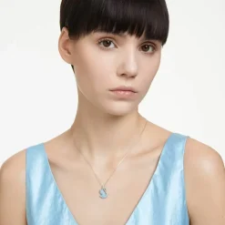 Collier Femme Swarovski 5660594 Iconic Swan Blue - RC05/RHS