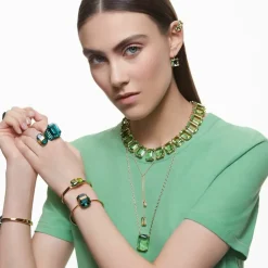 Collier Femme Swarovski - 5619491 Métal doré Vert