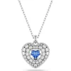 Collier Femme Swarovski Hyperbola Heart - 5680403 bleu,argent