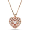 Collier Femme Swarovski Hyperbola Heart Wh - 5680402 rose,doré