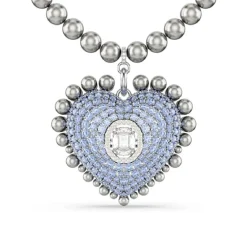 Collier Femme Swarovski Hyperbola Heart Large - 5680645 bleu,argent