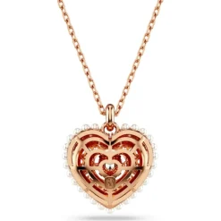 Collier Femme Swarovski Hyperbola Heart Wh - 5680402 rose,doré