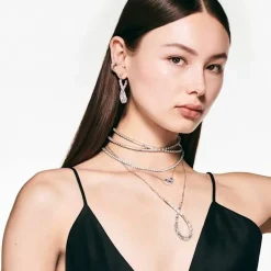 Collier Femme Swarovski Hyperbola L - 5679438 blanc,argent