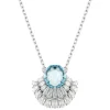 Collier Femme Swarovski Idyllia E - 5689195 bleu,argent