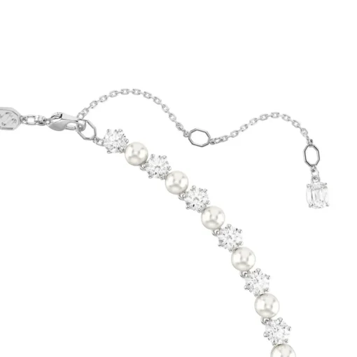 Collier Femme Swarovski Matrix Pearl - 5689623 Blanc Métal rhodié