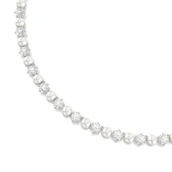 Collier Femme Swarovski Matrix Pearl - 5689623 Blanc Métal rhodié