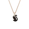 Collier Femme Swarovski Swan - 5678046 noir,doré rose