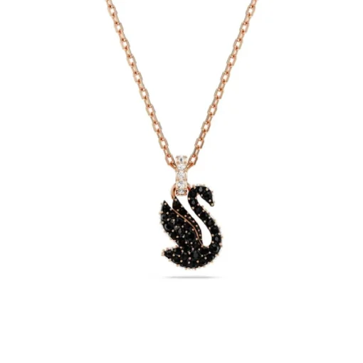 Collier Femme Swarovski Swan - 5678046 noir,doré rose