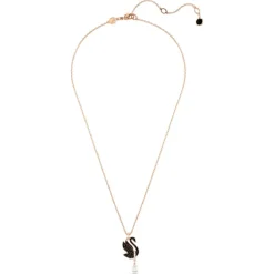 Collier Femme Swarovski Swan - 5678045 noir,doré rose