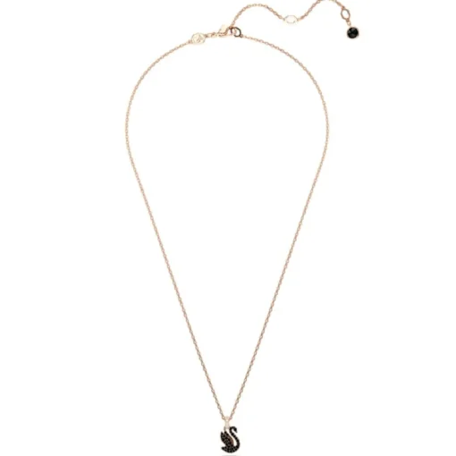Collier Femme Swarovski Swan - 5678046 noir,doré rose