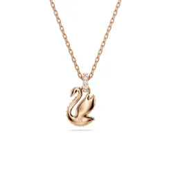 Collier Femme Swarovski Swan - 5678046 noir,doré rose