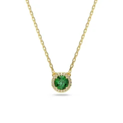 Collier Femme Swarovski Una  - 5680557 Plaqué or Vert