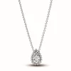 Collier Halo Poire Scintillant