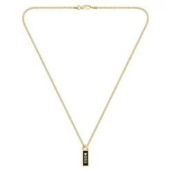 Collier Homme Boss Bijoux Kassy Emblem - 1580678 Acier Doré