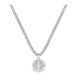 Collier Homme Boss Bijoux North 1580544 - Acier Argent