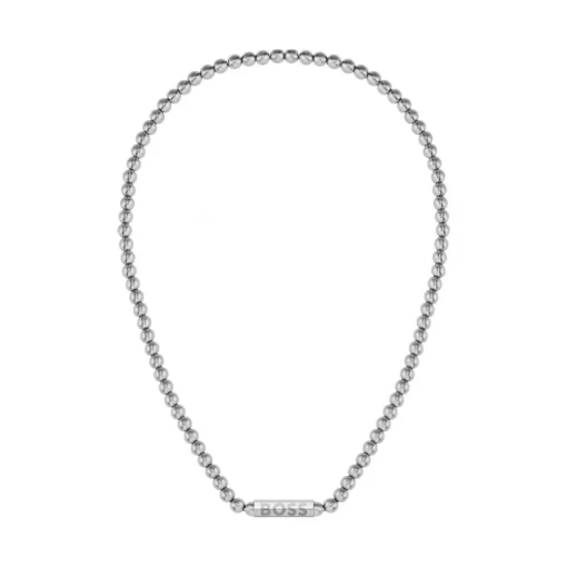 Collier Homme Boss Bijoux Sphere Metal - 1580656 Acier Argent