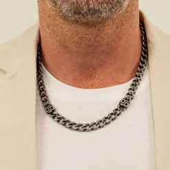 Collier Homme Boss Bijoux Double B Absolute - 1580744 Acier