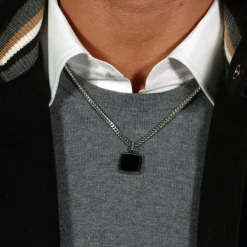 Collier Homme Boss Bijoux Odell - 1580648 Acier Argent