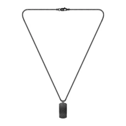Collier Homme Boss Bijoux Devon - 1580577 Acier Noir