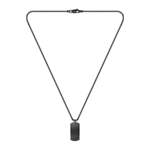 Collier Homme Boss Bijoux Devon - 1580577 Acier Noir