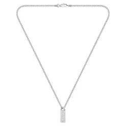 Collier Homme Boss Bijoux Kassy Emblem - 1580677 Acier Argent