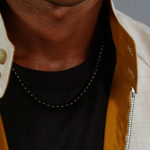 Collier Homme Boss Bijoux Sphere Metal - 1580657 Acier Noir