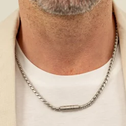 Collier Homme Boss Bijoux Doran - 1580693 Acier Argent
