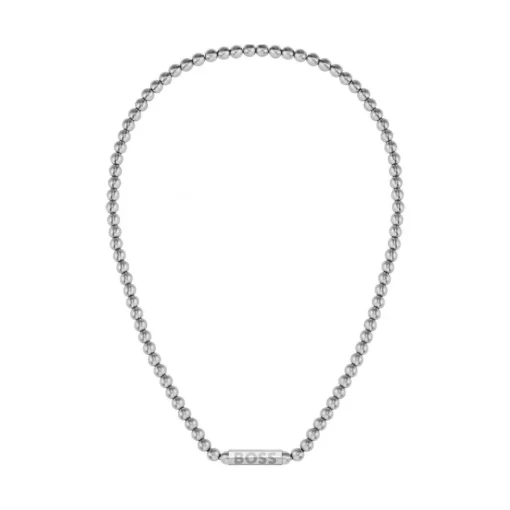 Collier Homme Boss Bijoux Sphere Metal - 1580656 Acier Argent
