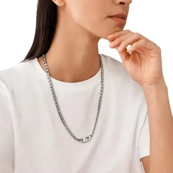 Collier Homme Diesel Bijoux - DX1497040 - Acier Argent