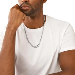 Collier Homme Diesel Bijoux - DX1497040 - Acier Argent