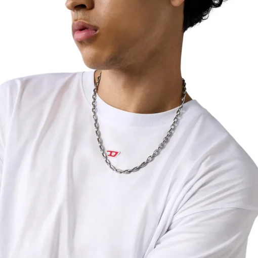 Collier Homme Diesel Bijoux Acier Classique - DX1582040 Acier inoxydable