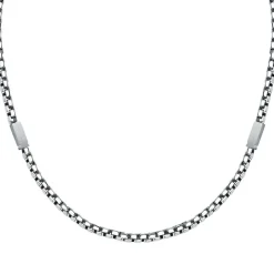 Collier Homme en acier argent