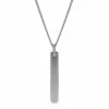 Collier Homme Fossil Bijoux Engravable - JF03988040 Acier Argent