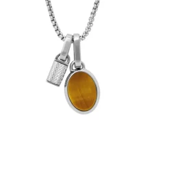 Collier Homme Fossil Bijoux Acier Classique Jewelry - JF04852040 Acier inoxydable