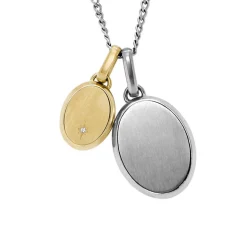 Collier Homme Fossil Bijoux Acier Classique Drew - JF04850998 Acier inoxydable