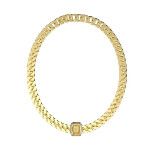 Collier Homme Guess Bijoux Lion King JUMN05004JWYG Acier Doré