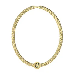 Collier Homme Guess Bijoux - JUMN02112JWYGBK 4G ICON Acier doré