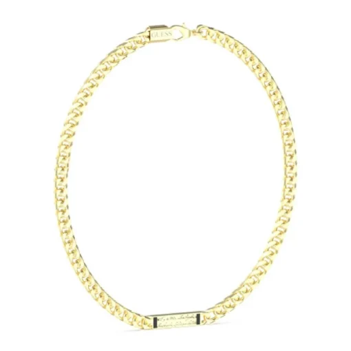 Collier Homme Guess Bijoux Inscription - JUMN04400JWYG Acier Doré