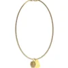 Collier homme Guess Bijoux JUMN01300JWYG - LION KING Acier Doré