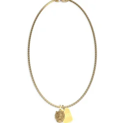 Collier homme Guess Bijoux JUMN01300JWYG - LION KING Acier Doré