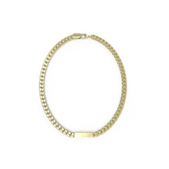 Collier homme Guess Bijoux JUXN03005JWYG - X LOGO Acier Doré
