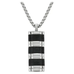 Collier Homme Jourdan JH150006N - BADI - Acier Argent