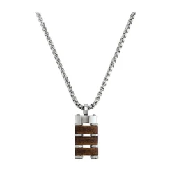 Collier Homme Jourdan MG029H - BADI - Acier Argent