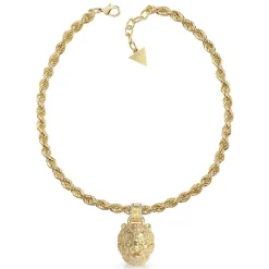 Collier homme JUMN01305JWYG LION KING Acier Doré