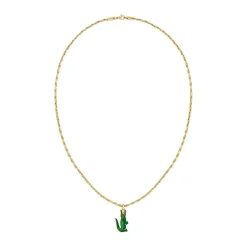 Collier Homme Lacoste Arthor 2040229 - Acier Doré, Vert
