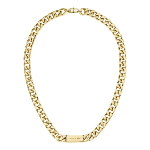 Collier Homme Lacoste Backhand - 2040434 Acier Doré