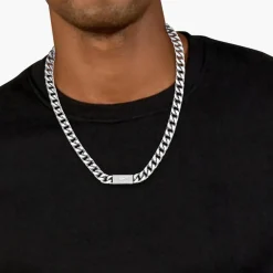 Collier Homme Lacoste Backhand - 2040433 Acier Argent