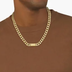 Collier Homme Lacoste Backhand - 2040434 Acier Doré